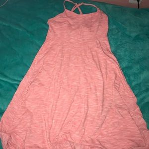 Pink cross over dress